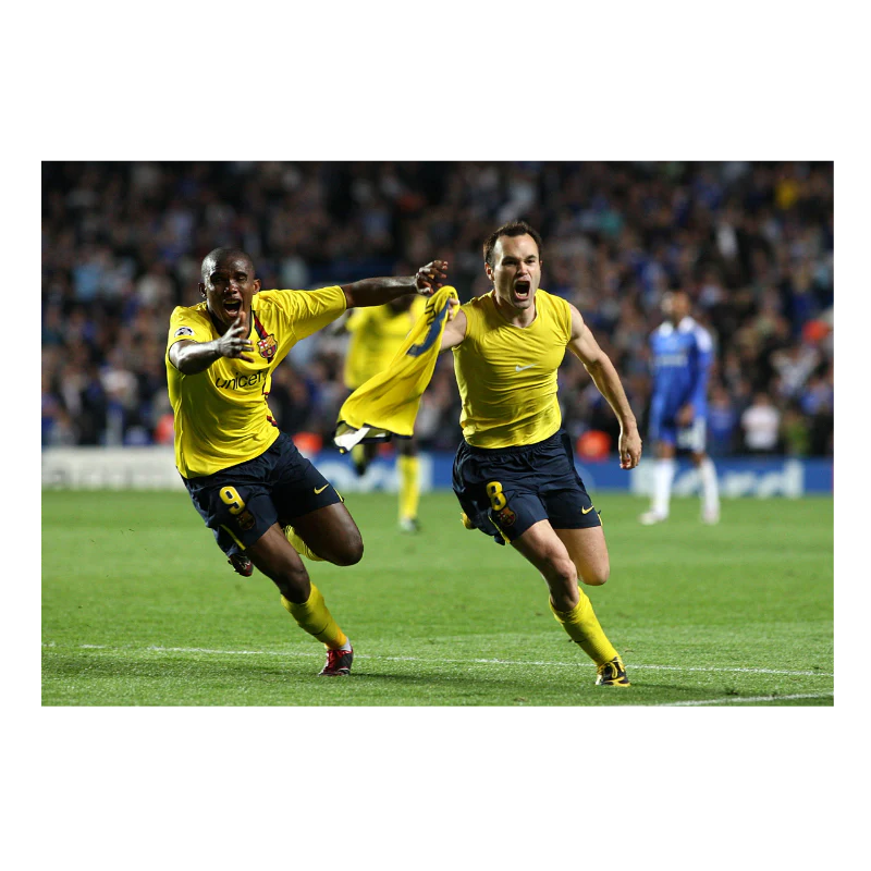 Joie d'Andrés Iniesta face à Chelsea, 2009 - Image 3