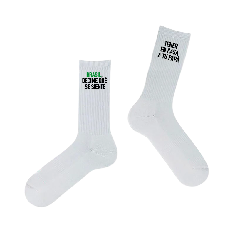 Chaussettes “Brasil, Decime Qué Se Siente / Tener en Casa a Tu Papá”
