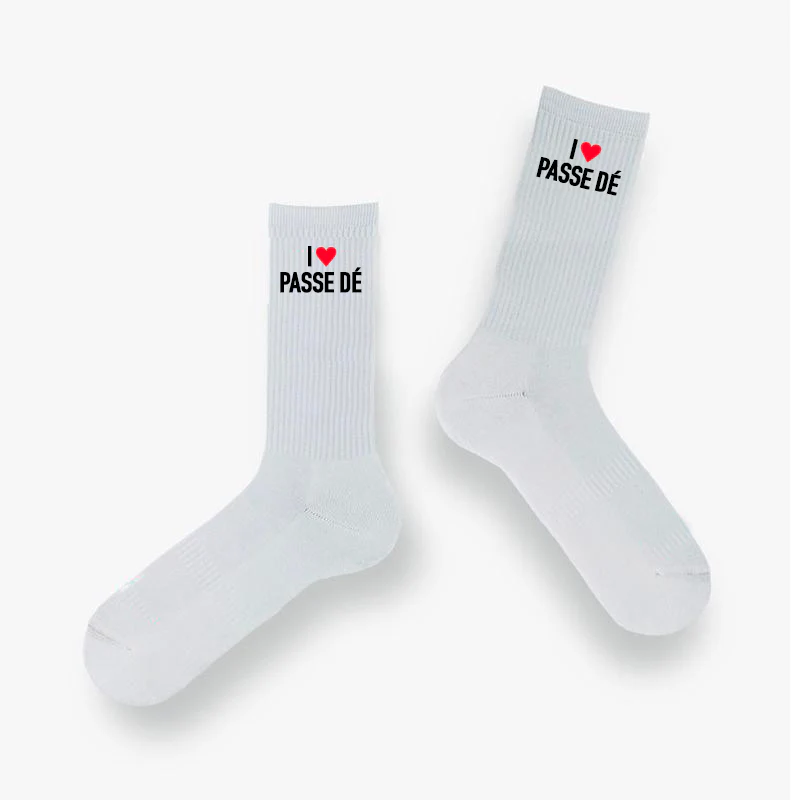 Chaussettes “I ❤️ Passe Dé”
