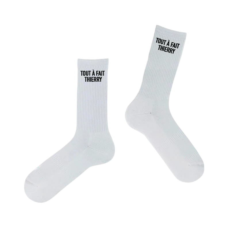 Chaussettes “Tout à fait Thierry”