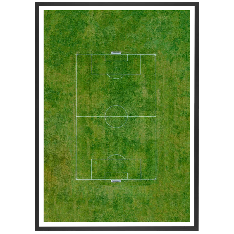 Grand terrain de foot vu du ciel