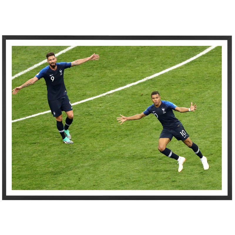 Joie de Giroud et Mbappé, Mondial 2018