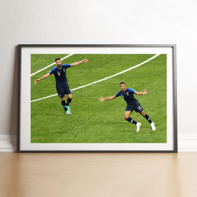 Joie de Giroud et Mbappé, Mondial 2018 - Image 2