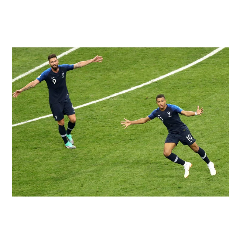 Joie de Giroud et Mbappé, Mondial 2018 - Image 3