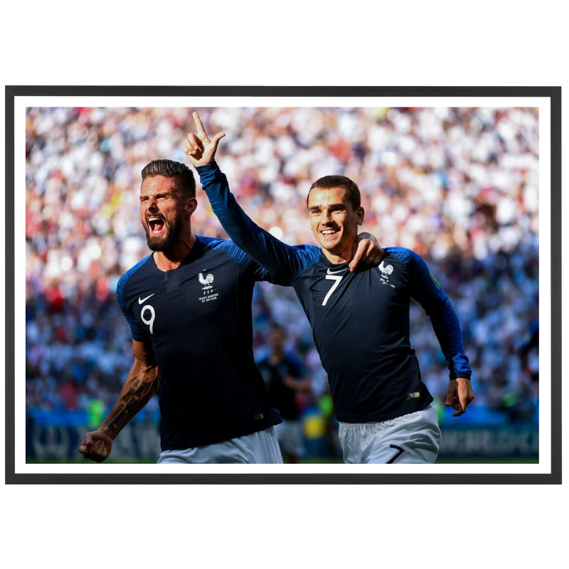 La joie de Griezmann et Giroud, 2018
