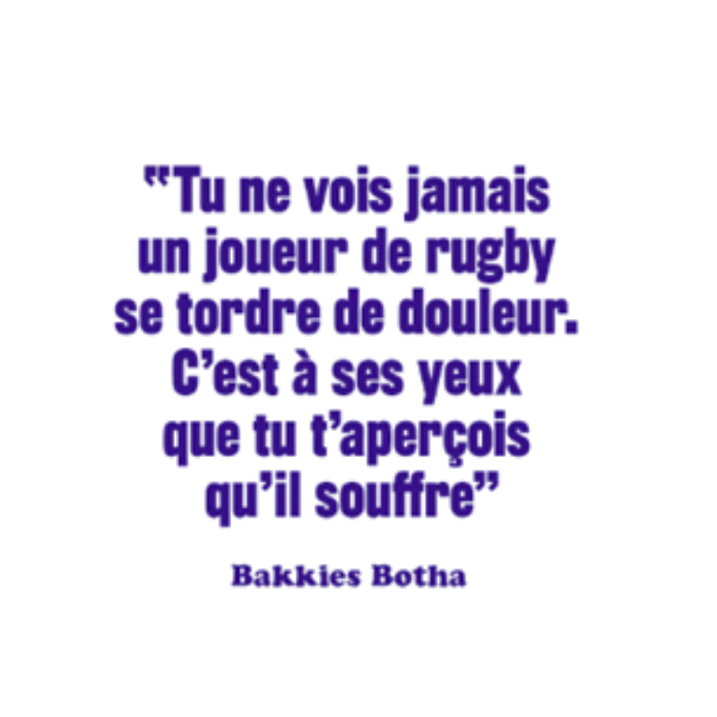 Mug citation Botha "Tu ne vois jamais un joueur de rugby se tordre de douleur" - Image 2