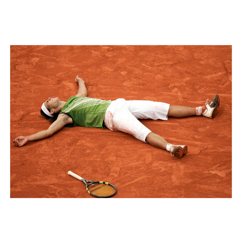 Nadal célÚbre son premier titre à Roland, 2005 - Image 3