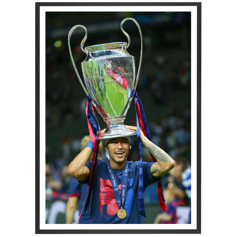 Neymar avec sa 1ère Ligue des Champions, 2015
