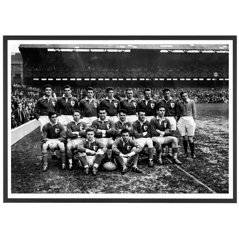 Photo d'équipe du XV de France, 1951