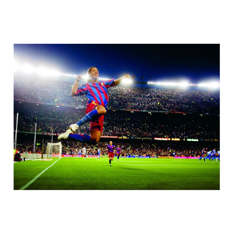 Ronaldinho célèbre un but au Barça, 2006 - Image 3