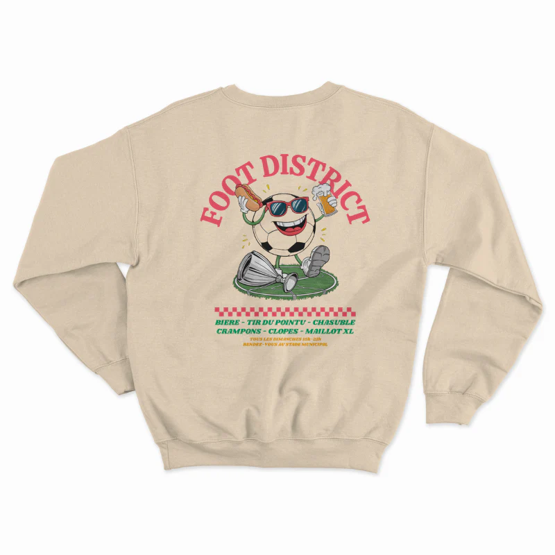 Sweat "Football District" : bière, pointu, chasuble - Image 7