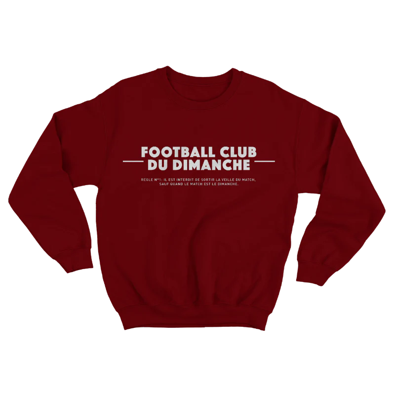 Sweat “Règle n°1 Football Club du Dimanche: Sortir Veille du Match” - Image 7
