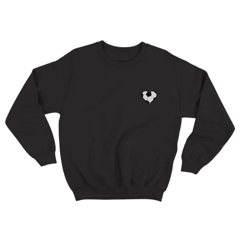Sweat-shirt cœur brodé football