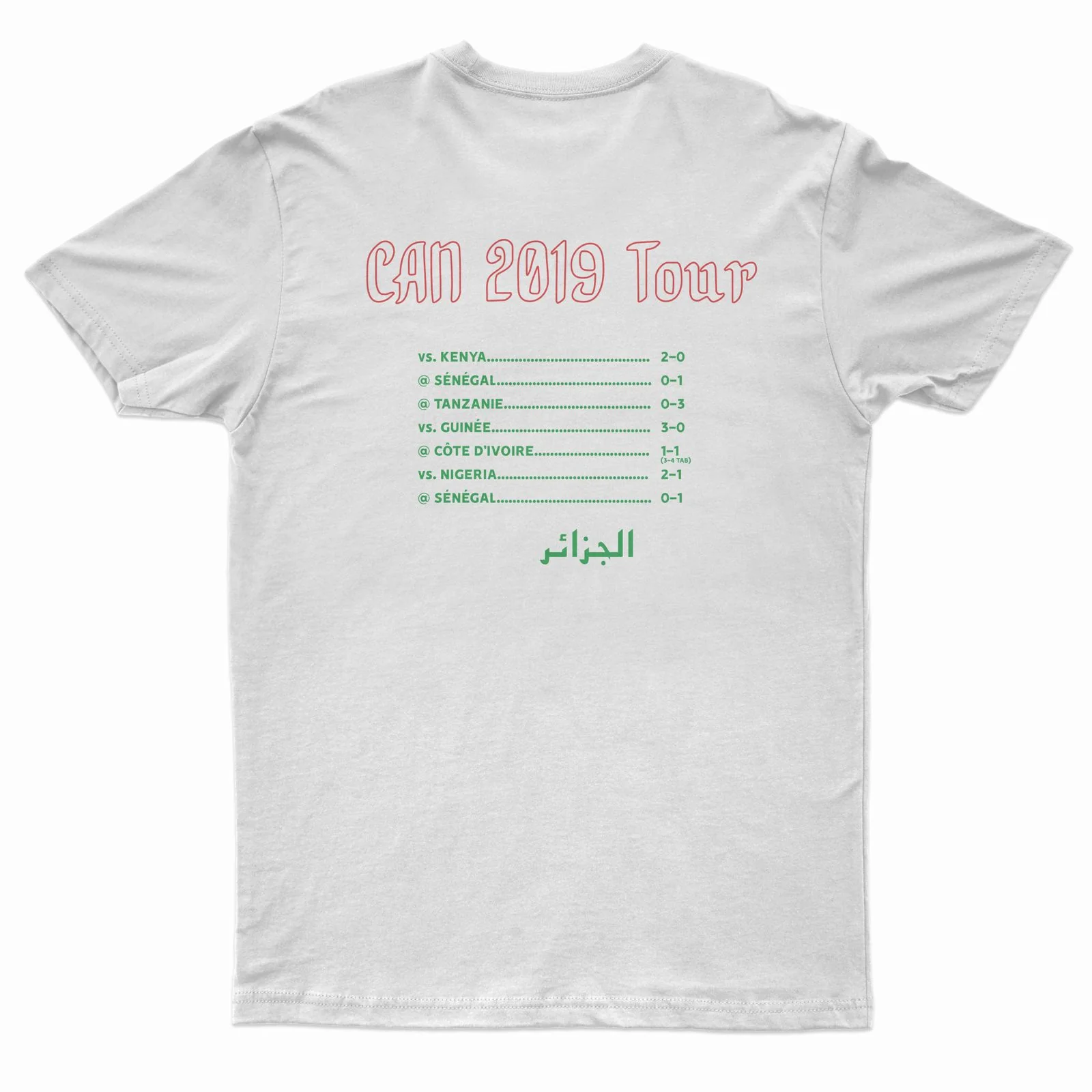 T-Shirt "Algérie 2019" On Tour