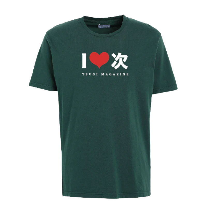 T-Shirt vert "I <3 Tsugi"