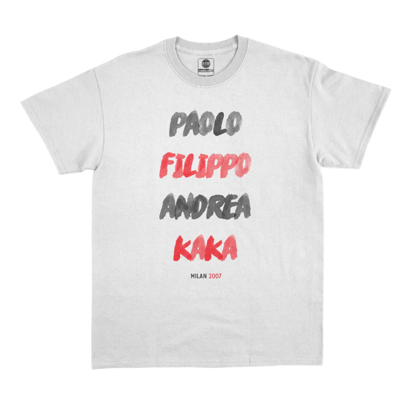 T-Shirt "Paolo, Filippo, Andrea, Kaka" Milan AC 2007