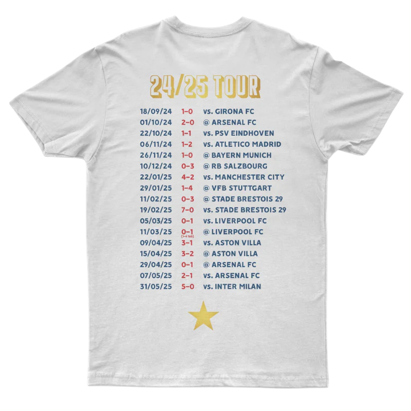 T-Shirt "Paris 2025" On Tour doré