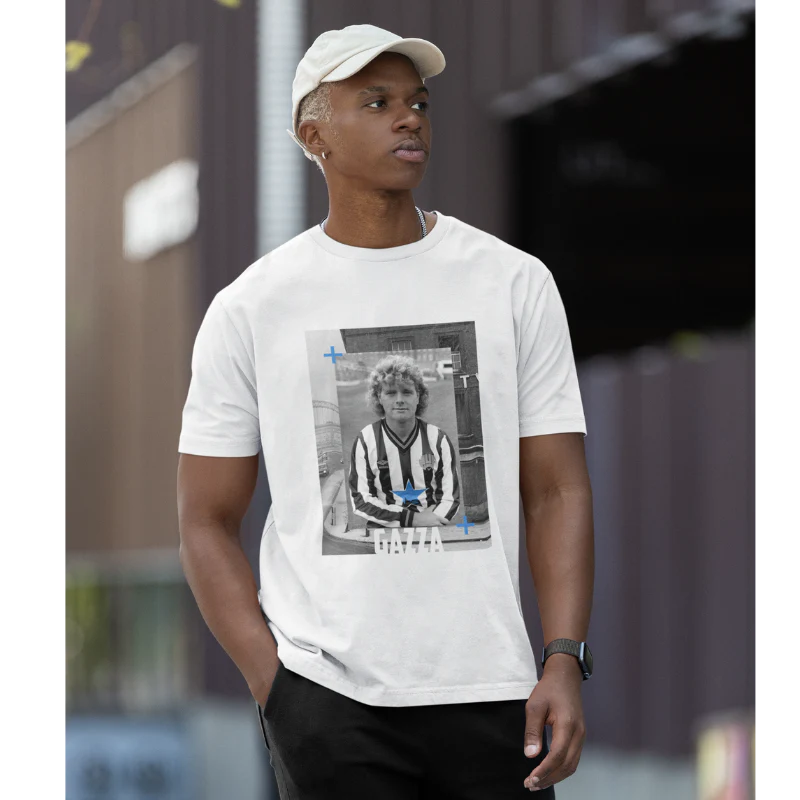 T-Shirt Paul Gascoigne blanc - Image 2