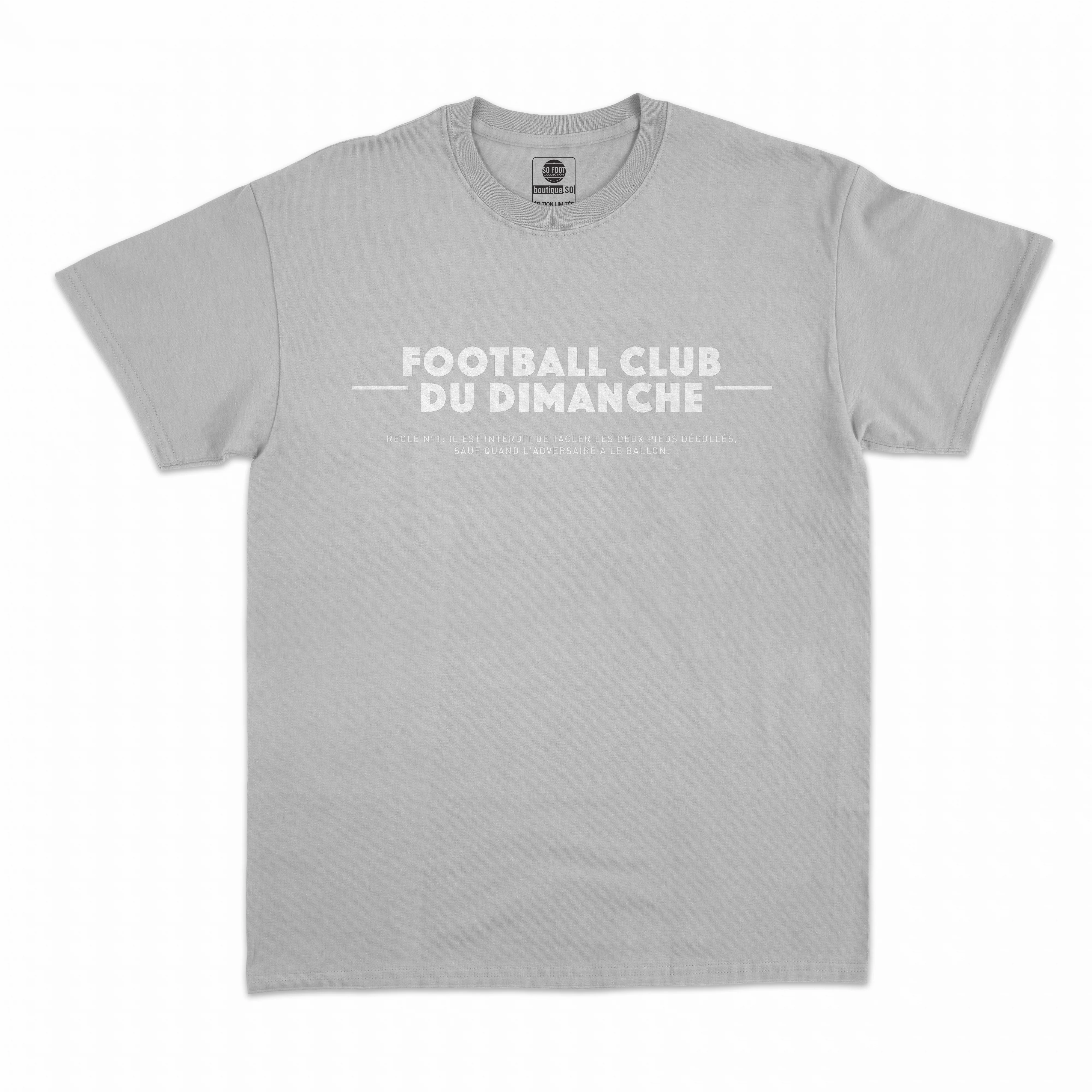 T-shirt “Règle n°1 du Football Club du Dimanche: Tacle Pieds Décollés”