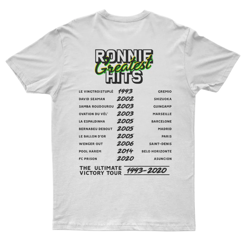 T-Shirt "Ronnie Greatest Hits" blanc