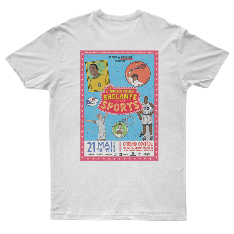 T-Shirt blanc staff "Incroyable Brocante Sports 2.0"